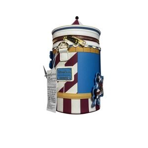 Disney Parks Loungefly Bag Mickey Mouse Carousel BoardWalk Cylinder Crossbody